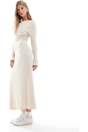 Cotton On Cotton On maxi knit dress in heathered oatmeal