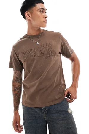 Weekday Toby boxy fit T-shirt with applique graphic in washed