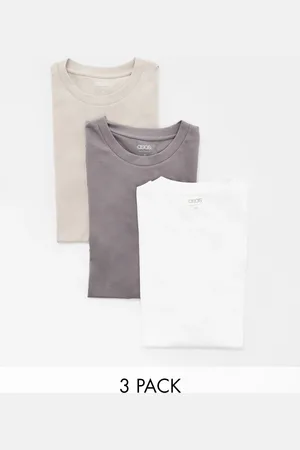 ASOS 3 pack crew neck t-shirts in multiple colors