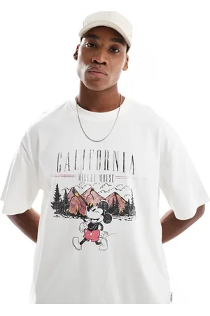 Only & Sons Oversized T-shirt with Cali Mickey Mouse print in