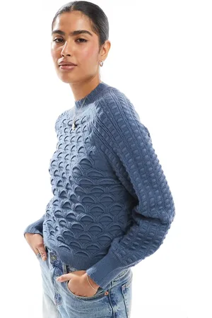 Object Premium honeycomb knit sweater in