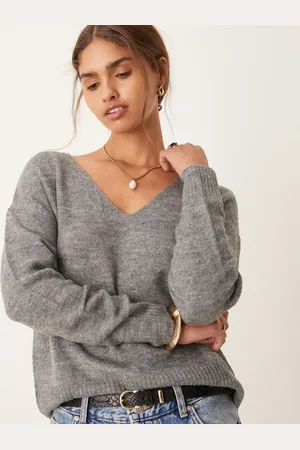 JDY V-neck sweater in dark
