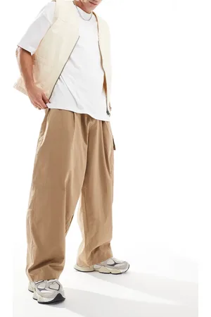 ASOS Balloon fit cargo pants in tan