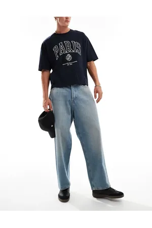 JACK & JONES Ron skater jeans in light wash