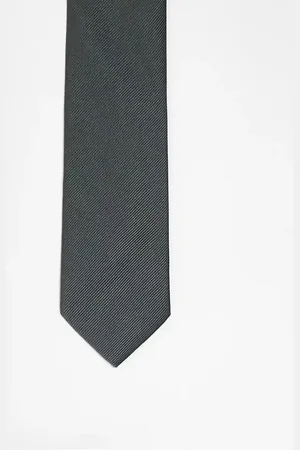 ASOS Slim tie in grey