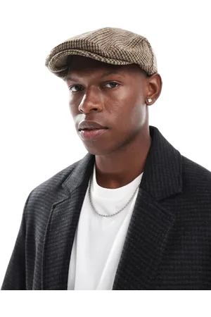 ASOS Flat cap in Melton heritage check