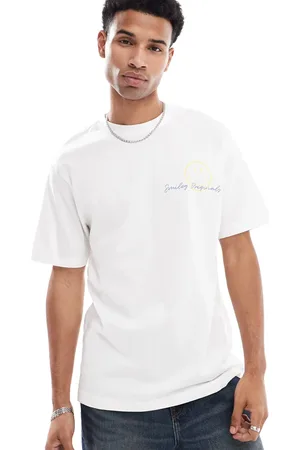 Only & Sons Relaxed T-shirt with smile print in
