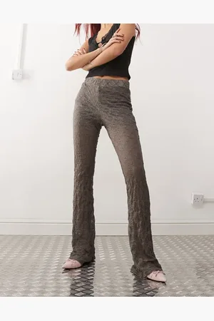 Noisy May Flared lace pants in