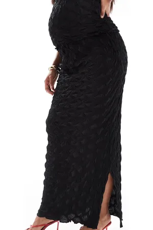Mama;licious Mamalicious Maternity 3D textured maxi skirt in - part of a set