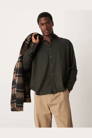 SELECTED Oversized shirt in dark