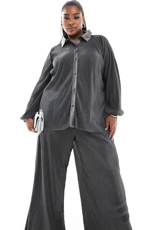 ONLY Wide leg plisse pants in - part of a set