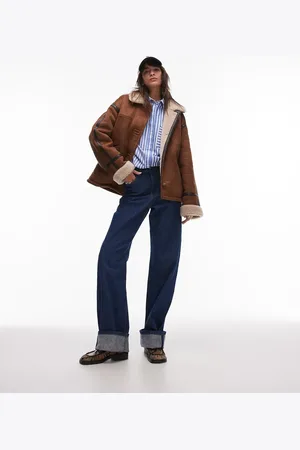 Topshop Shearling jacket in