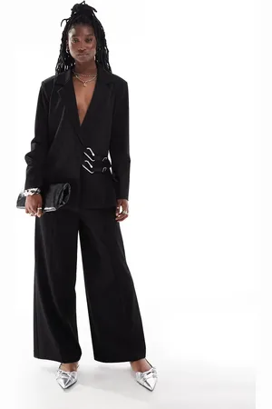 COLLUSION Wide leg pants in pinstripe - part of a set