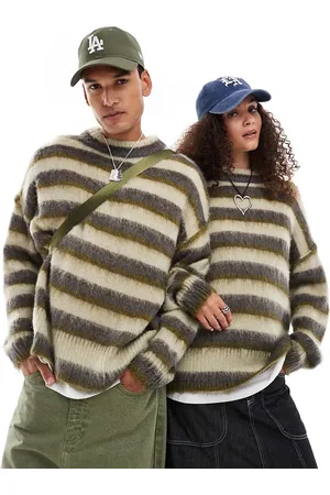 Reclaimed Unisex oversized stripe sweater