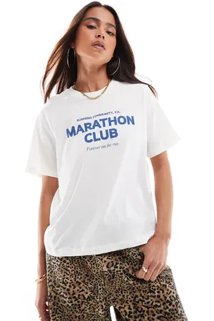 ONLY Marathon Club print t-shirt in