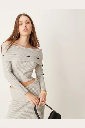 The Frolic X Bella Stovey bardot tie detail sweater in - part of a set
