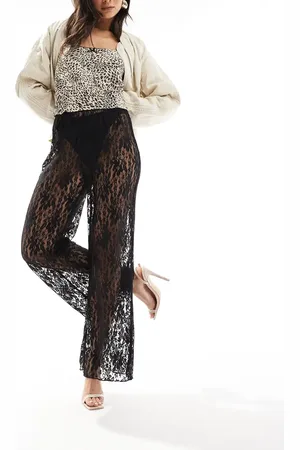 ONLY Wide leg lace pants in