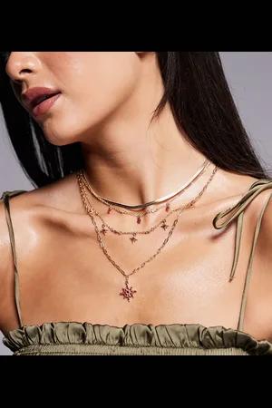 8 Other Reasons Multilayer celestial necklace 18k plated