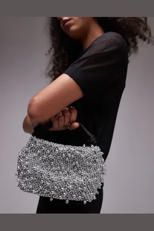 Topshop Gru embellished grab bag in beading