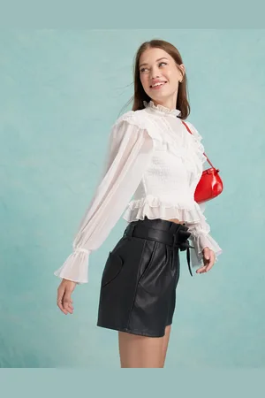 Miss Selfridge Victoriana blouse in