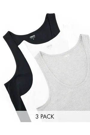 ASOS 3 pack tank top in multiple colors