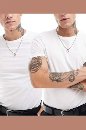ASOS 2 pack muscle fit t-shirts in