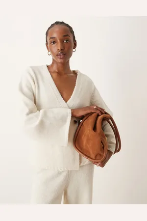 Y.A.S Long sleeve knit cardigan in birch - part of a set