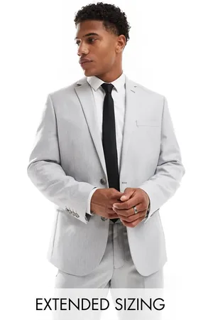 ASOS Slim suit jacket in herringbone