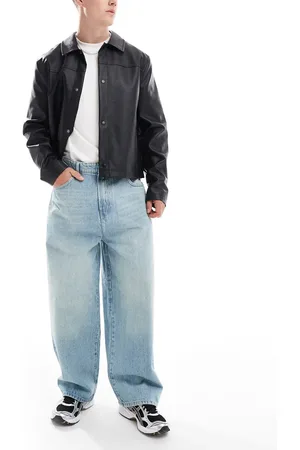 Only & Sons Carl balloon fit jeans in light wash