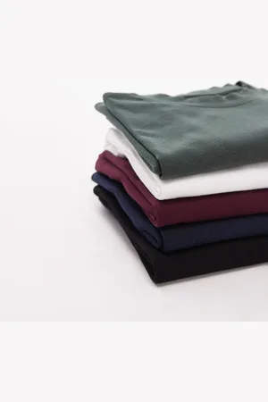 Topman 5-pack oversized fit T-shirts in black, white, red, navy and green