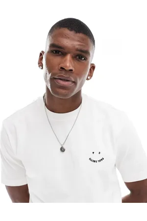 Paul Smith Relaxed fit heavy weight logo t-shirt in cream