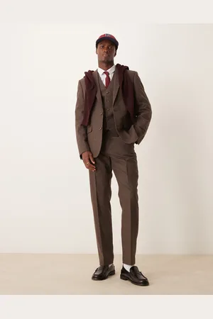 ASOS Slim suit pants in wool mix flannel