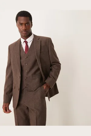 ASOS Slim suit jacket in wool mix flannel