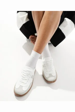 London Rebel Cally sneakers with gum sole in and gray
