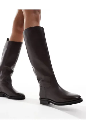 ASOS Cheltenham smart leather knee boots in