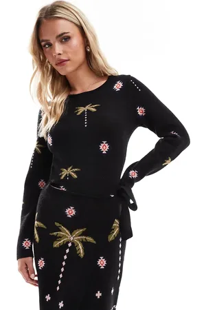 Never Fully Dressed Petite Havanna knit mini dress in