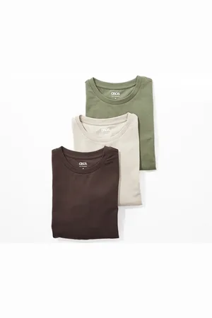 ASOS 3-pack long sleeve muscle T-shirts in multiple colors