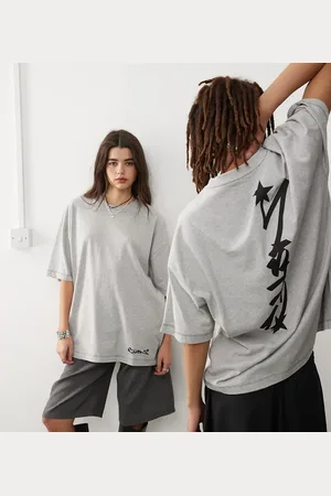 COLLUSION Unisex heather T-shirt with logo print