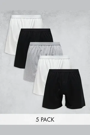 ASOS 5 pack boxers in multiple colors