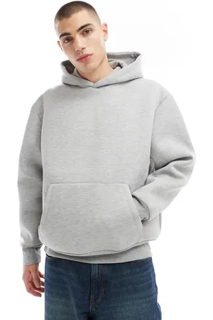 ASOS Heavyweight oversized scuba hoodie in heather