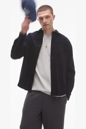 Topman Mini corduroy oversized shirt in mid