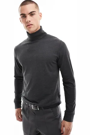 French Connection French Connection roll neck top in charcoal