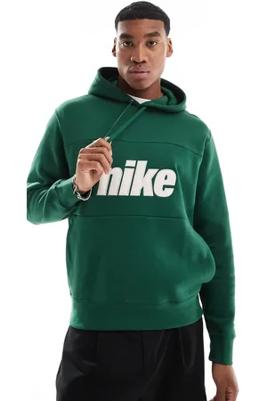 Nike Block 2.0 logo hoodie in dark