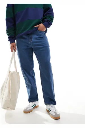 Farah Hawtin straight jeans in worn indigo