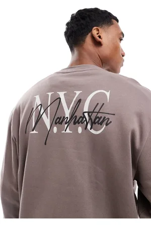 ASOS Oversized sweatshirt with NYC print in