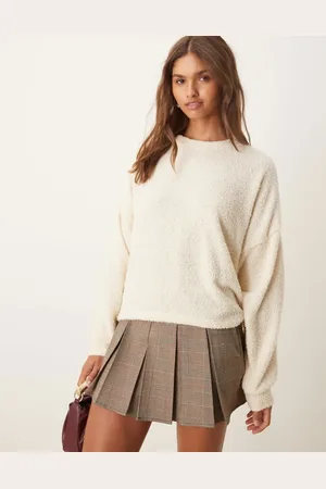 ASOS Boucle knit sweater in cream