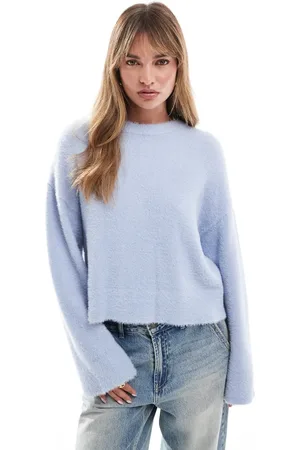 Miss Selfridge Oversized lash sweater in pale