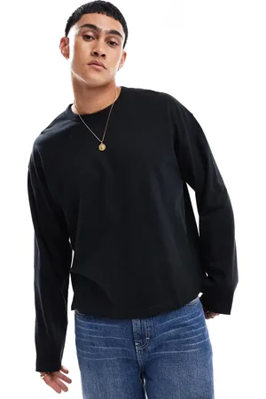 ASOS Essential heavyweight oversized boxy long sleeve t-shirt 240gsm in