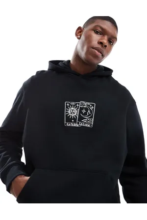 ASOS Oversized hoodie with front embroidery in