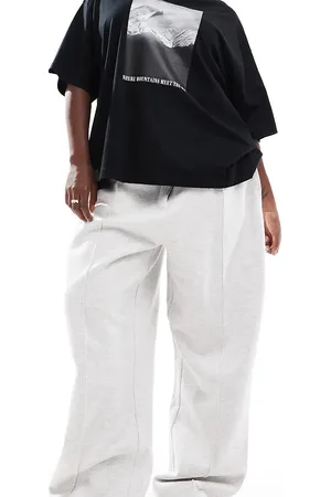 ASOS ASOS DESIGN Curve tailored jersey sweatpants in ice heather